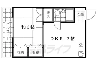 アースコート四ノ宮【3階】の間取り