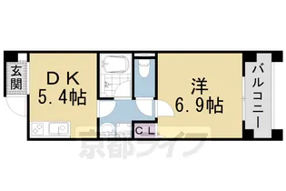 パインフィールド洛東【8階】の間取り