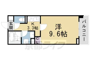 京都府京都市山科区東野片下リ町【マンション】の間取り
