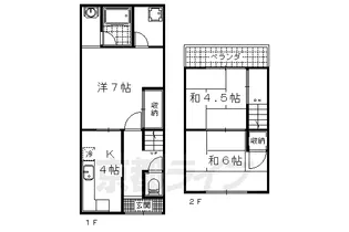 京都府京都市山科区東野舞台町【一戸建】の間取り