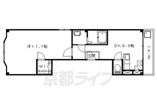 ライズF【3階】の間取り
