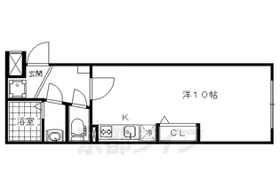 京都府京都市山科区安朱中溝町【マンション】の間取り