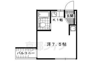 プレアール滋賀追分【405号室】の間取り