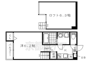 ハーモニーテラス東野【2階】の間取り