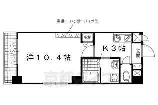 京都府京都市山科区御陵大津畑町【マンション】の間取り