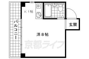 Bee House【303号室】の間取り