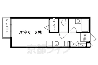 セジュール比叡【202号室】の間取り