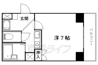 1Kの間取り画像