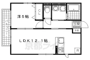 Grace春紅【202号室】の間取り