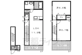 ファイン ビュー【2階】の間取り