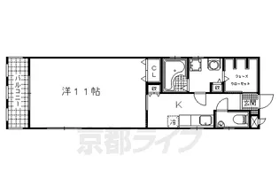グランシャリオ レアル【1階】の間取り