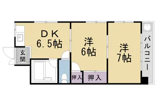 長谷川マンション【3F東号室】の間取り