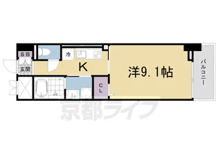 ヒラソル 瀬田【7階】の間取り