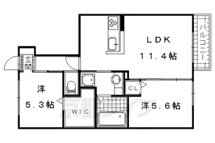 シエロⅠ【1階】の間取り