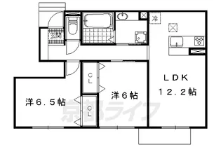 「Piedmont比叡」【1階】の間取り