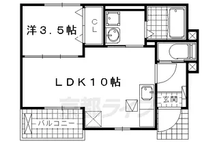 ラフィーネ坂本【1階】の間取り