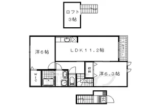 サピーハーモニー富士見Ⅱ【101号室】の間取り