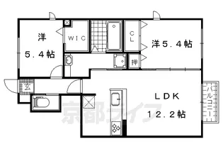 Merci大将軍Ⅲ【101号室】の間取り