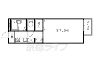 アメニティ鏡山【201号室】の間取り