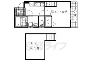 Wins Court山科東野【201号室】の間取り