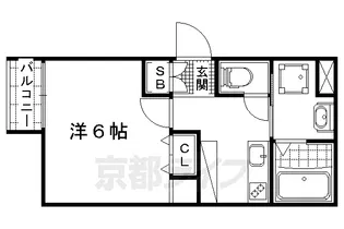 エモン大津【1階】の間取り