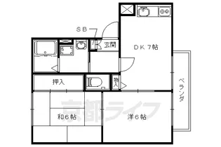 ディアコート【2階】の間取り
