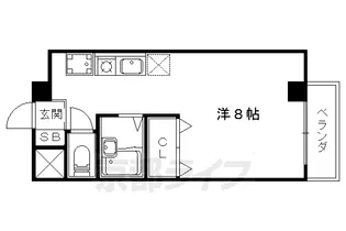 ボナール椥ノ辻【301号室】の間取り