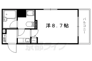 グランディオス京都東【2階】の間取り