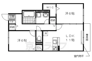 ヴェルコート A棟・B棟【1階】の間取り