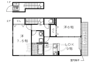 ヴェルコート A棟・B棟【2階】の間取り