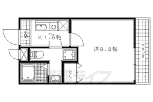 京都府京都市伏見区醍醐川久保町【マンション】の間取り