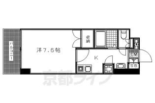 ロイヤルコート院町【5階】の間取り