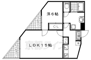 PARK HILLS OYAKE【204号室】の間取り