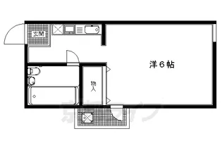 ビオス長岡京【207号室】の間取り