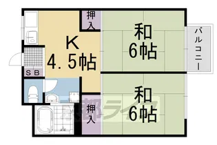 ユニメントターンドール【101号室】の間取り