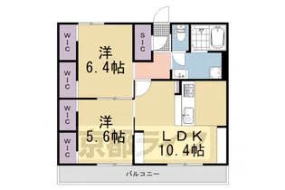 ウエストヒル調子【205号室】の間取り