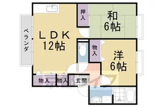 ベルメゾン【206号室】の間取り