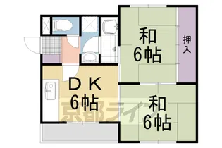 ハイツ山茶花【203号室】の間取り