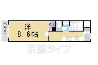 京都府長岡京市天神1丁目【マンション】の間取り