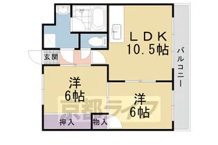 コモド長岡京【2階】の間取り
