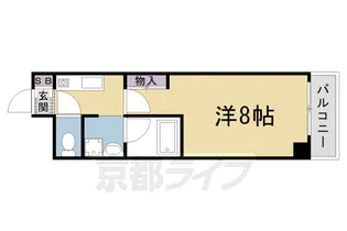 グレイス西京極【3階】の間取り