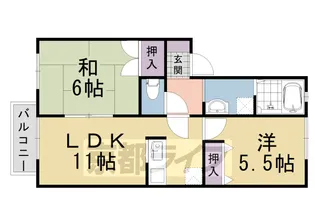 ルシェール正栄【207号室】の間取り