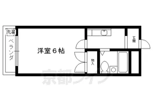 プリモールⅡ南山【306号室】の間取り