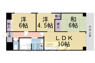 ラ・メゾン・ボヌール【6階】の間取り