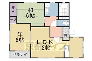 OUEST SEIZE【201号室】の間取り