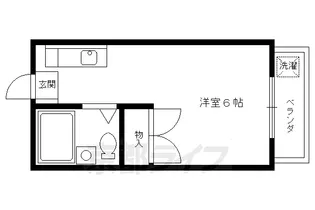 ヒルズ長岡天神【403号室】の間取り