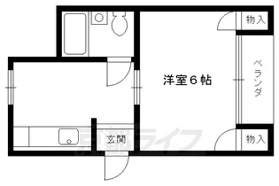 ハーフポイント【302号室】の間取り