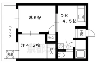 若竹ハイツ【103号室】の間取り
