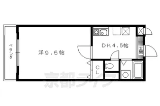 アーネストハイツ一里塚【201号室】の間取り