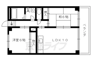 メゾンドール奥文【402号室】の間取り